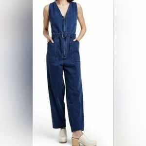 Rachel Comey Dark Blue Denim Jumpsuit